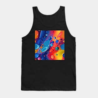 Abstract oil and water mix background Tank Top